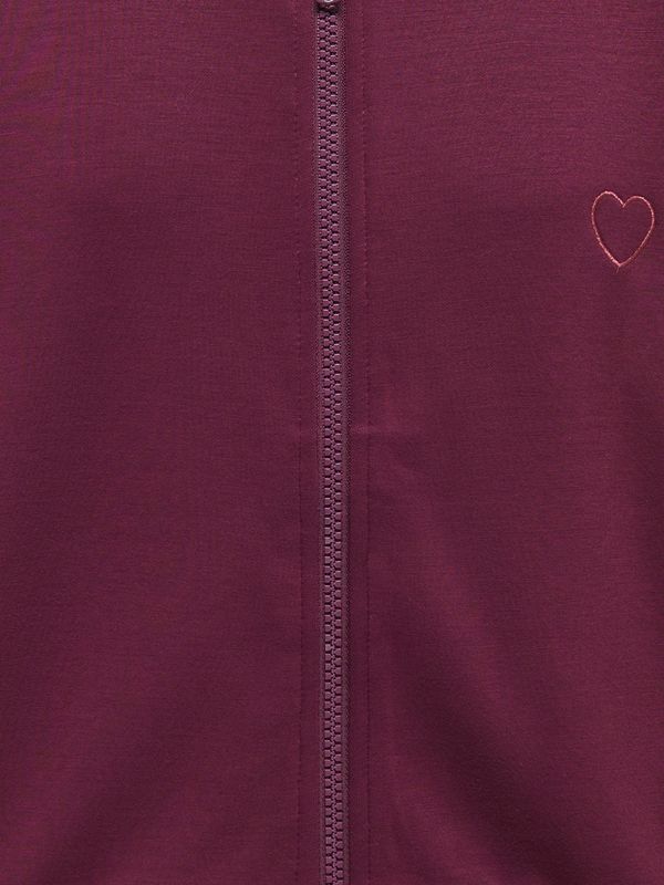 ONLY Meisjes Hoodie Vest Bordeaux met Hartje 15377560