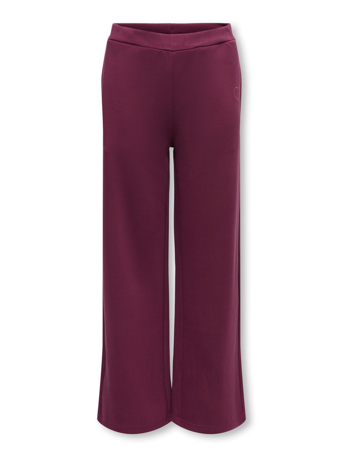 ONLY Meisjes Wide Leg Sweatbroek Bordeaux 15364591