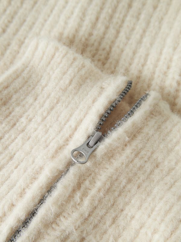 NAME IT Meisjes Gebreide Spencer met Hoge Kraag Crème 13251864