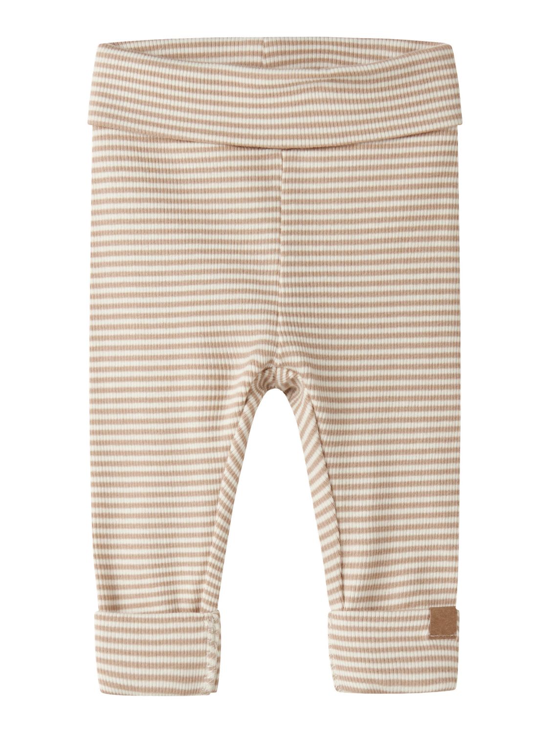 13225450 Gestreepte Baby Legging Beige