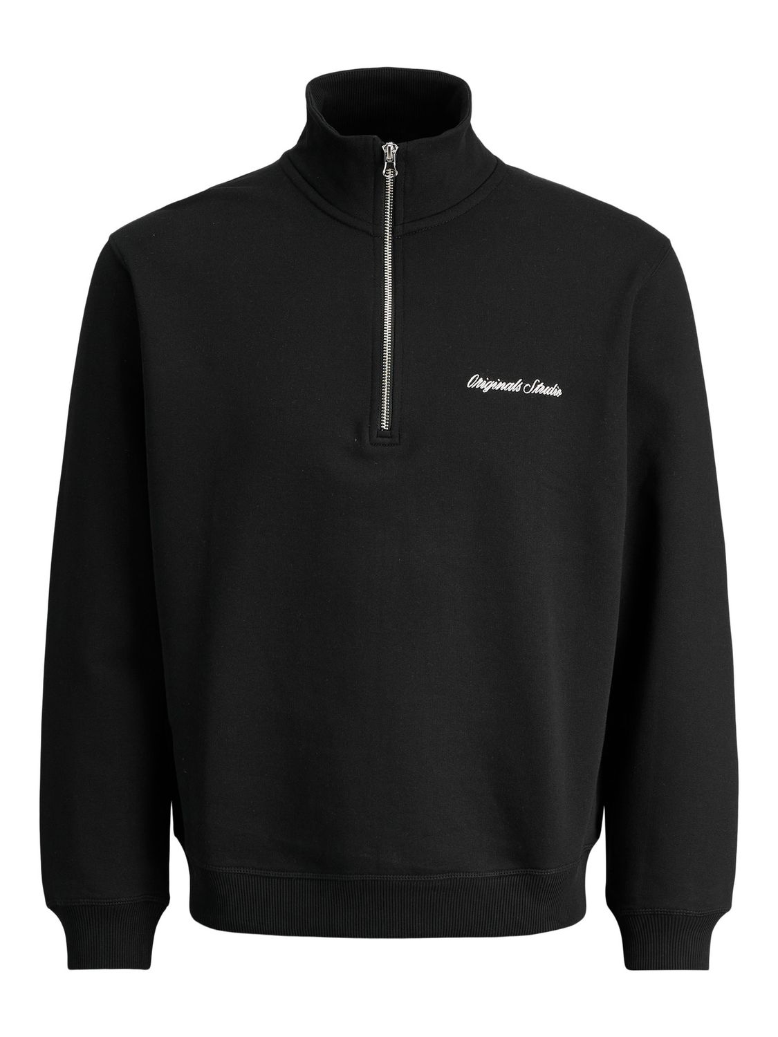 12284067 – JACK &amp; JONES JUNIOR Zwarte Sweater met Rits