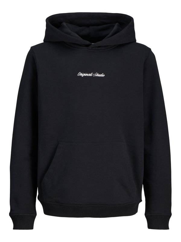 12284062 – JACK &amp; JONES JUNIOR Zwarte Hoodie Jongens