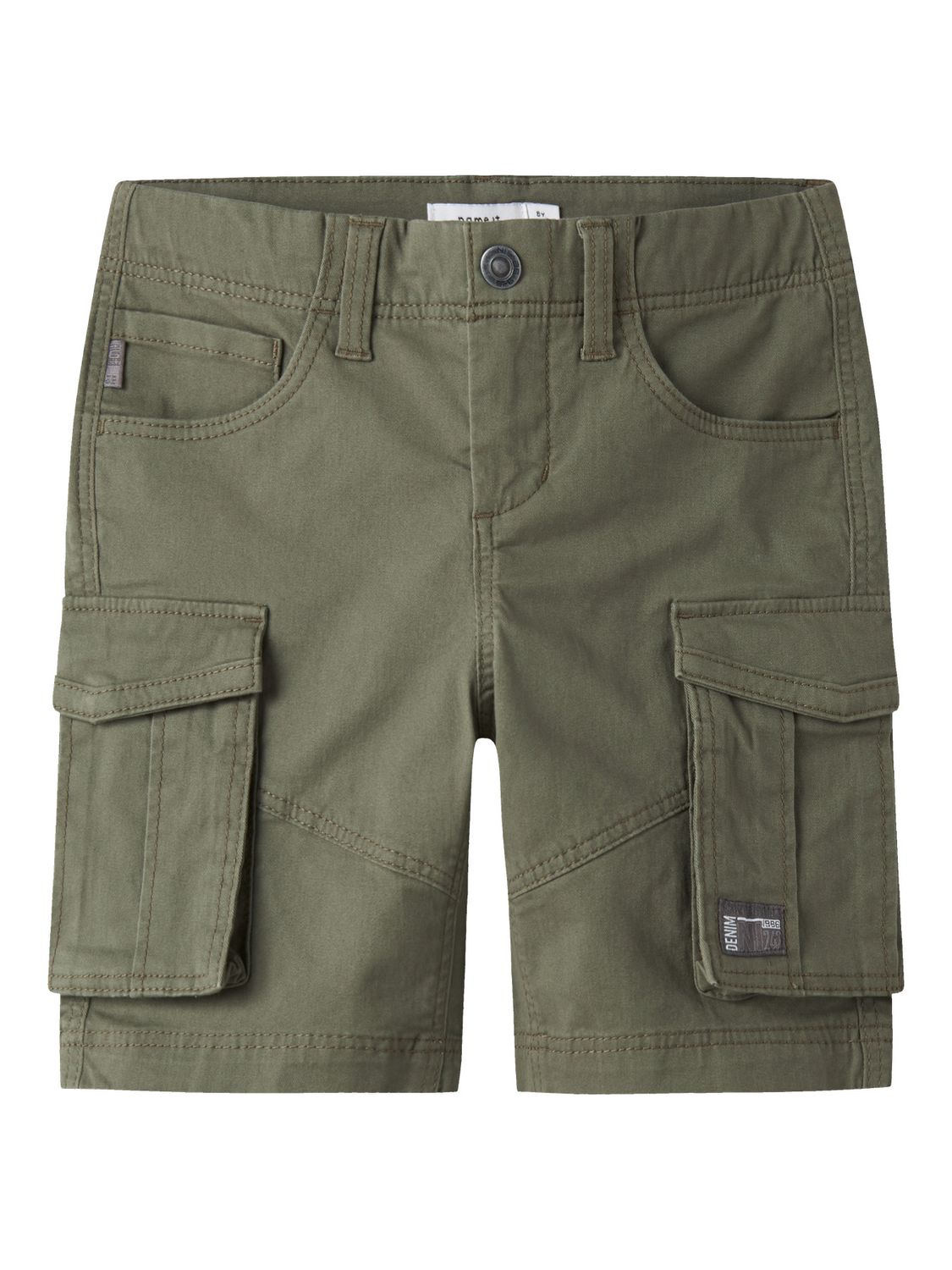 13198124 – Olijfgroene cargo short voor jongens