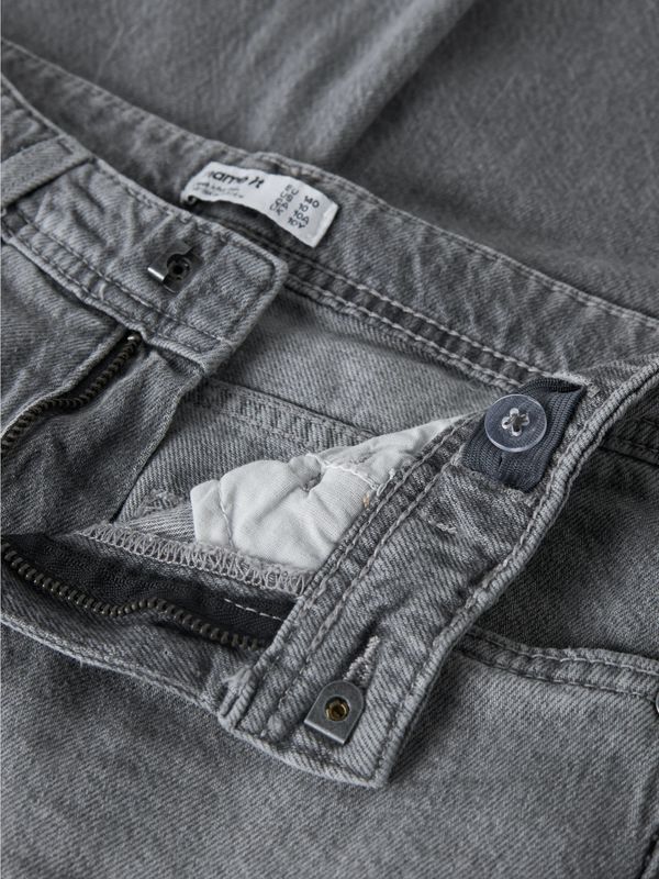 13240392 NAME IT Jongens Wide Leg Jeans – Grey Denim