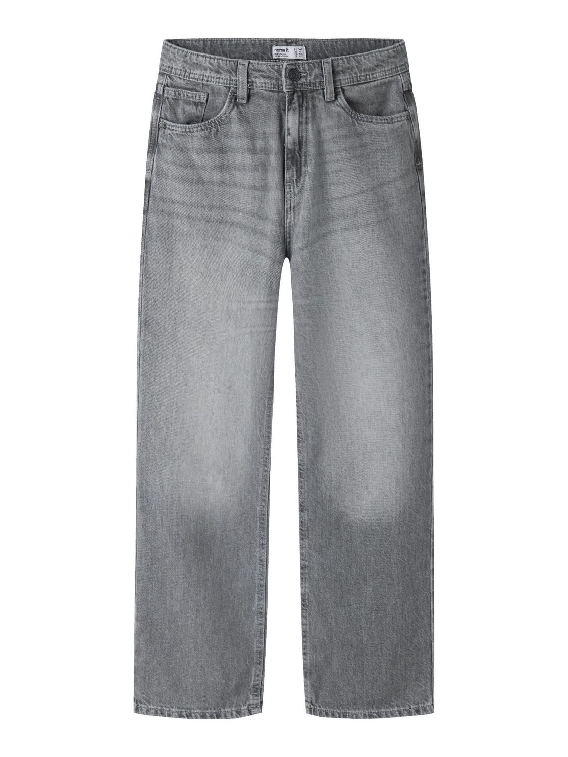 13240392 NAME IT Jongens Wide Leg Jeans – Grey Denim