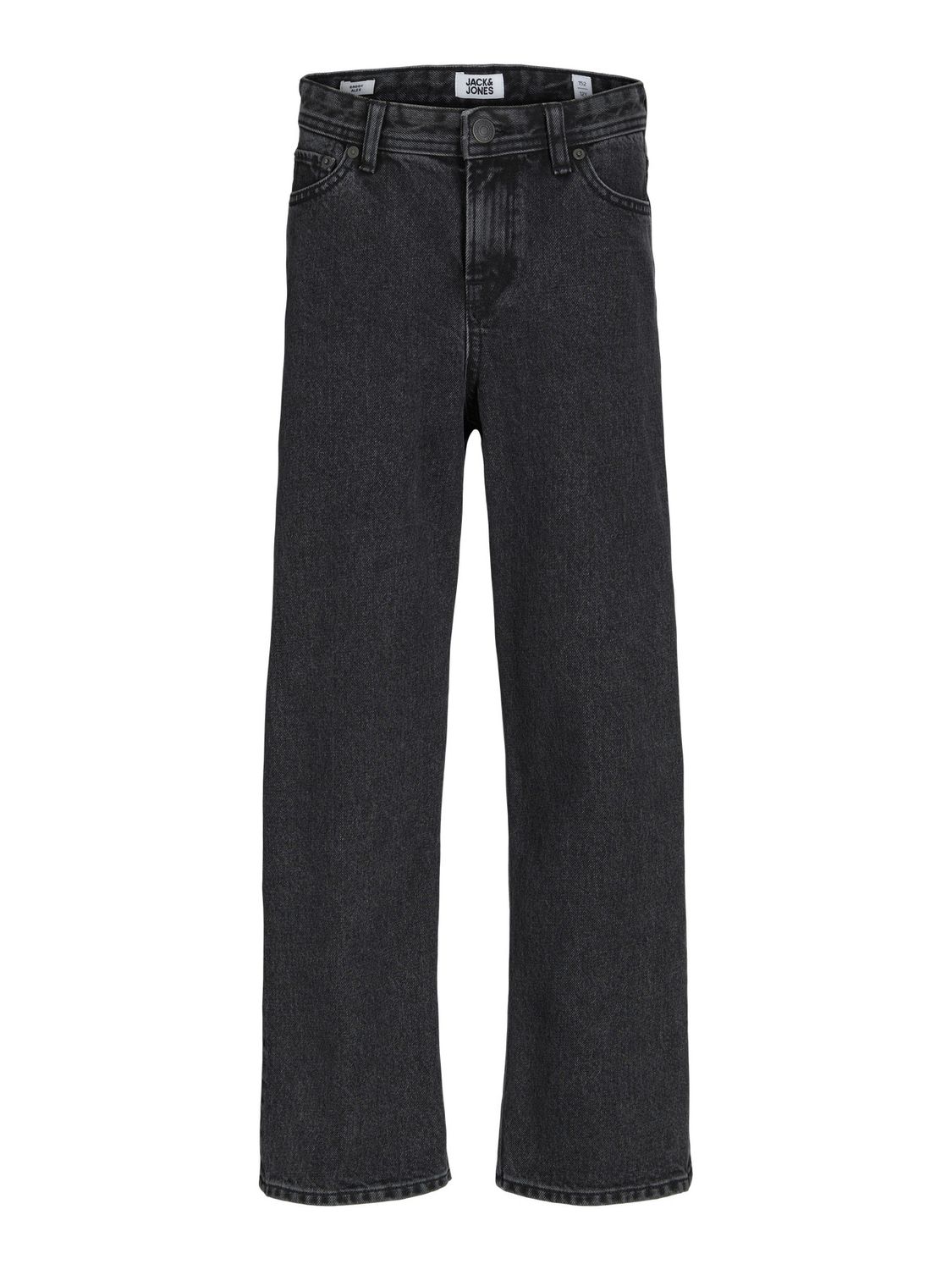 12244624 Jack &amp; Jones Junior Alex Zwarte Straight Fit Jeans