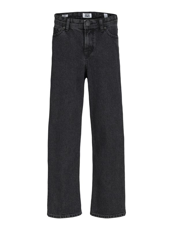 12244624 Jack &amp; Jones Junior Alex Zwarte Straight Fit Jeans