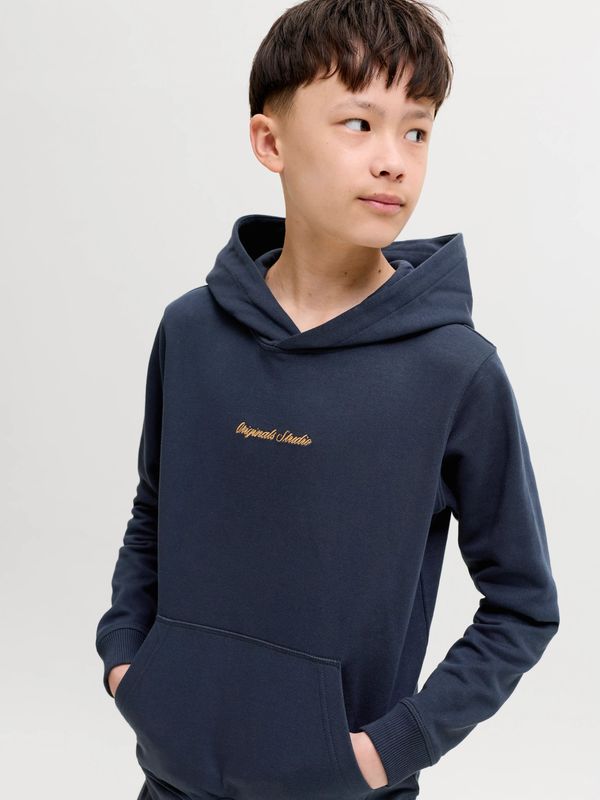 12284062 Jack &amp; Jones Junior Donkerblauwe Hoodie Jongens