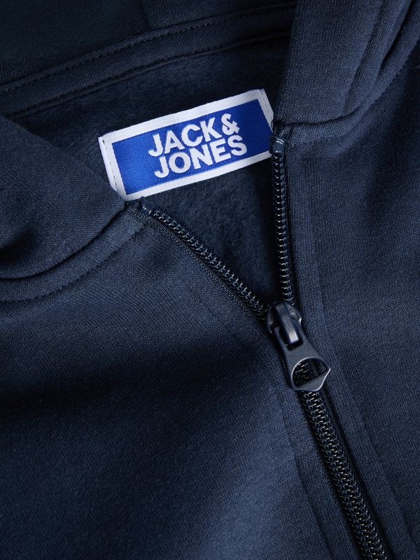12299733 Jack &amp; Jones Junior Donkerblauwe Hoodie met Rits