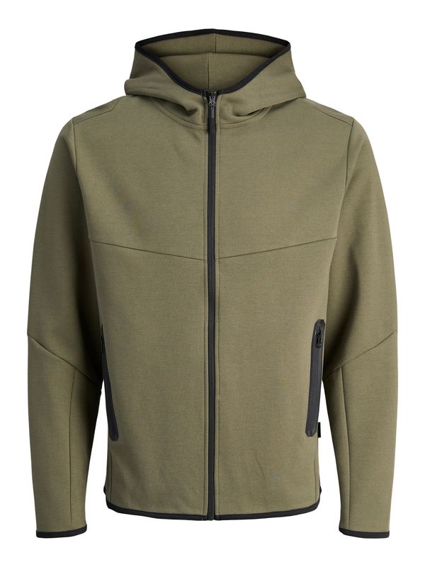 12263334 Jack &amp; Jones Junior Olijfgroene Softshell Jas met Capuchon