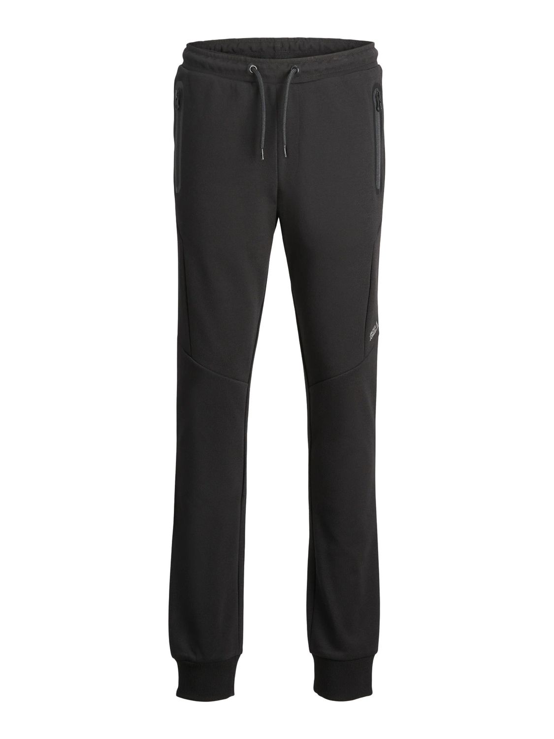 12263193 Jack &amp; Jones Junior Zwarte Tech Joggingbroek Jongens