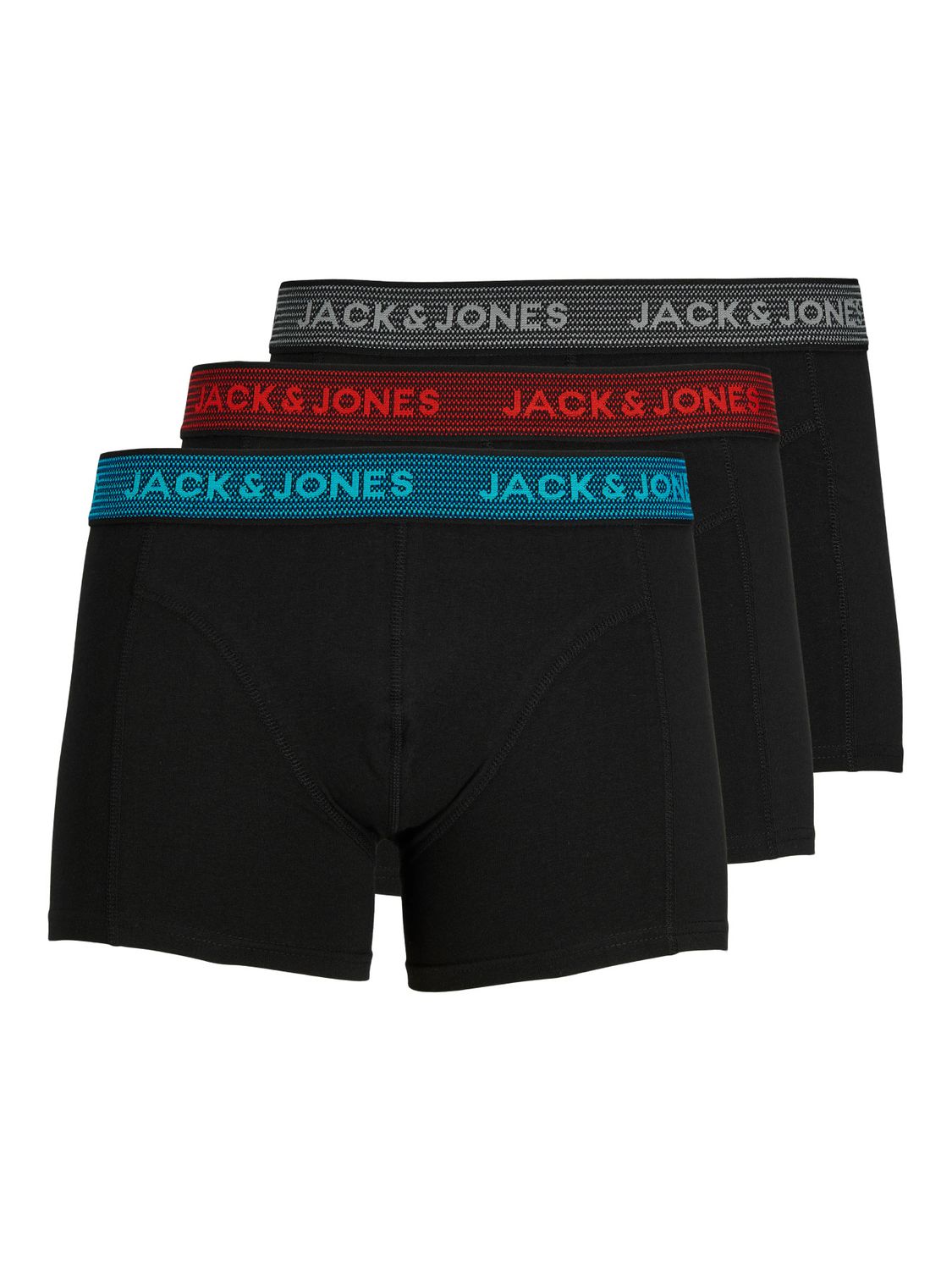 12203513 – JACK &amp; JONES Junior Zwarte Boxershorts – 3-Pack