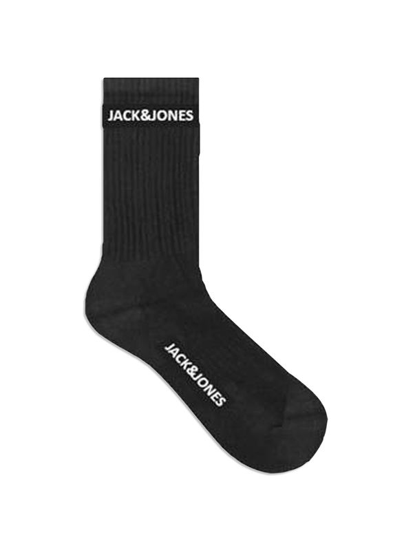 12219499 – JACK &amp; JONES Junior Zwarte Tennissokken – 5-Pack