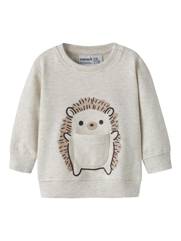 13260267 NAME IT Baby Sweater met Egel – Beige