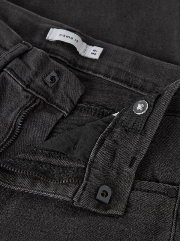 13211701 – NAME IT Meisjes Wide Leg Jeans – Black Denim
