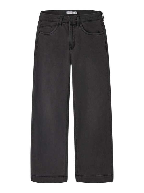 13211701 – NAME IT Meisjes Wide Leg Jeans – Black Denim