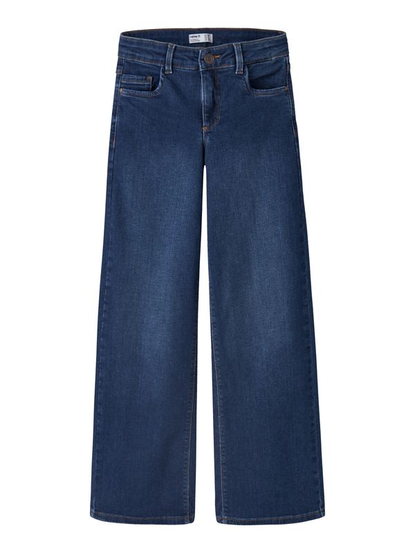 13248811 – NAME IT Meisjes Wide Leg Jeans – Dark Blue Denim