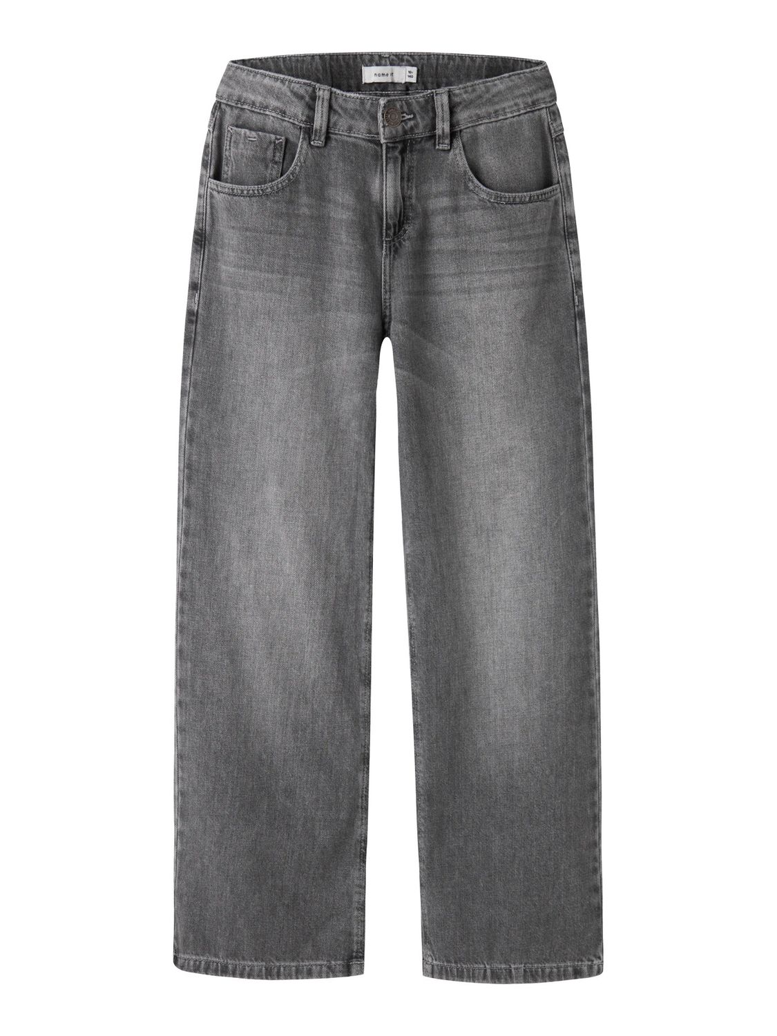 13230733 – NAME IT Meisjes Wide Leg Jeans – Grey Denim