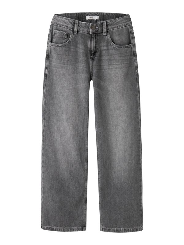13230733 – NAME IT Meisjes Wide Leg Jeans – Grey Denim