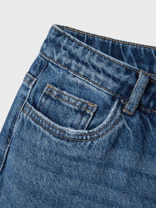 13232169 – LMTD Meisjes Straight Leg Jeans – Medium Blue Denim