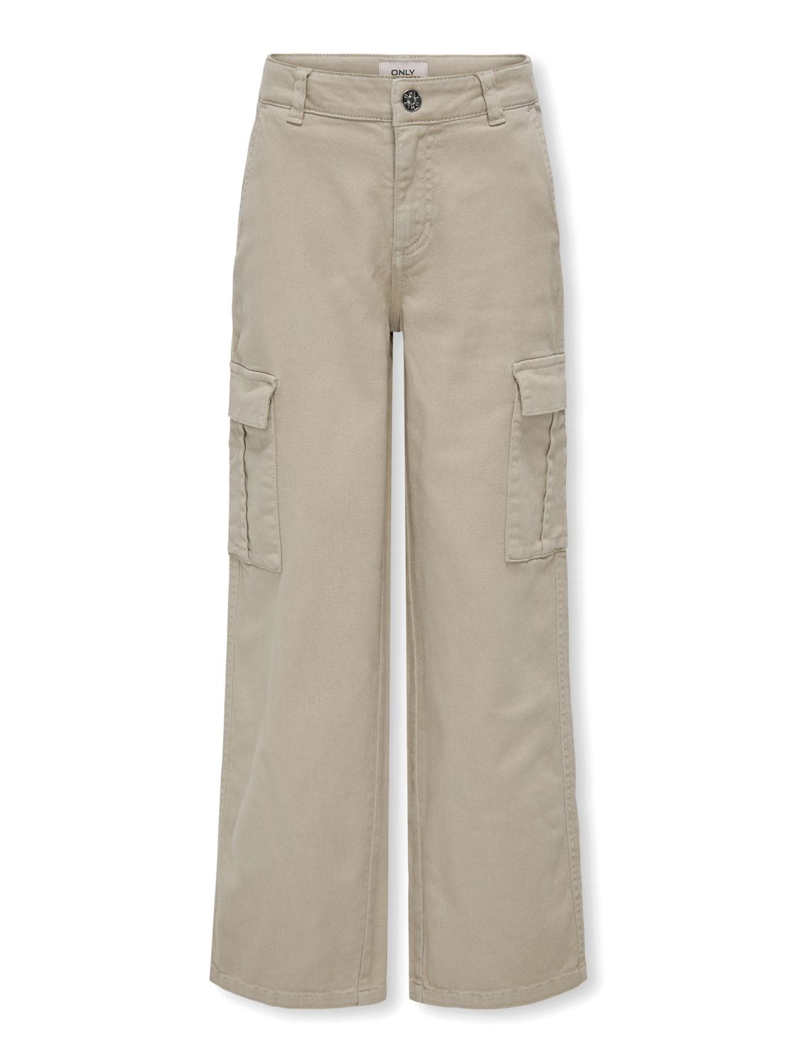 15304049 – ONLY Meisjes Wide Leg Cargo Broek – Beige