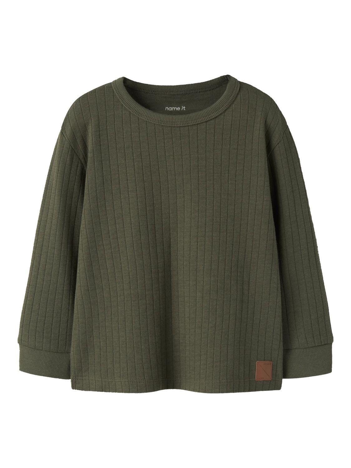 13259357 – NAME IT Jongens Longsleeve Rib – Groen