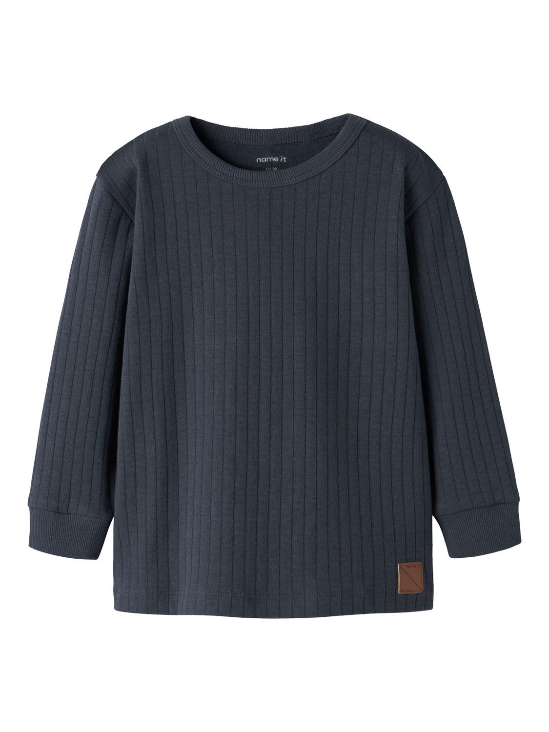 13259357 – NAME IT Jongens Longsleeve Rib – Donkerblauw