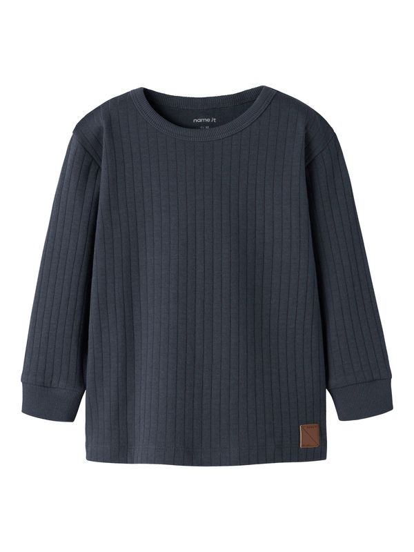 13259357 – NAME IT Jongens Longsleeve Rib – Donkerblauw