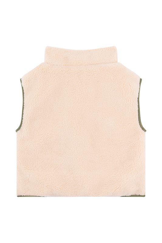 FRANKIE-SB-60-G– Someone jongens teddy bodywarmer ecru met blauwe borstzaK