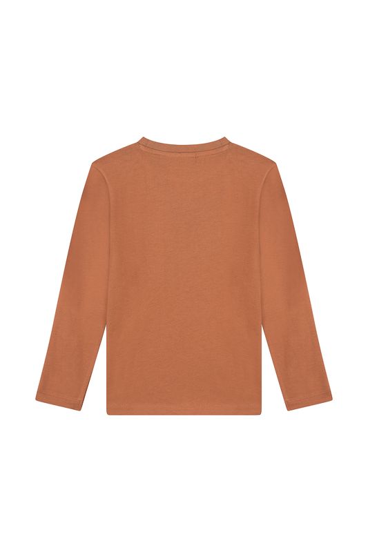 BRAM-SB-03-I– Someone jongens longsleeve bruin met hond en voetbal