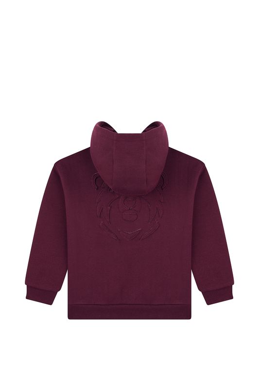 JONAS-SB-16-B– Someone jongens hoodie bordeaux met berenprint