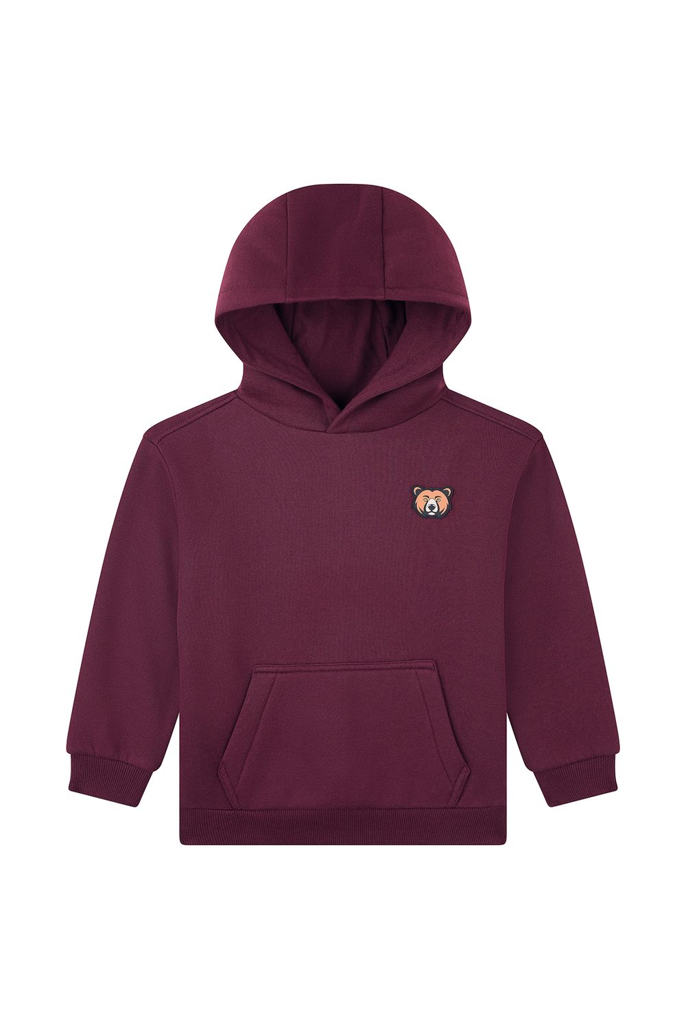 JONAS-SB-16-B– Someone jongens hoodie bordeaux met berenprint