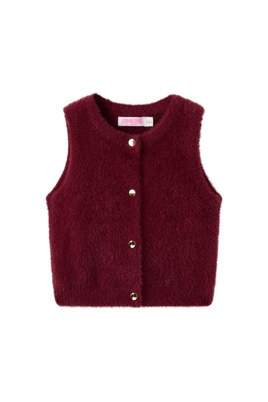 MAGALI-SG-13-P – Someone meisjes gilet bordeaux