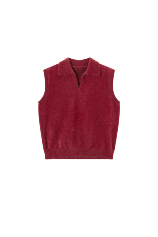 NINA-G-10-D – AWESOME meisjes mouwloze trui bordeaux