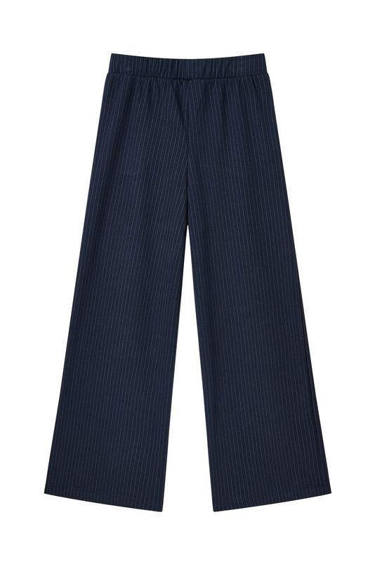 MASHA-G-37-U – AWESOME meisjesbroek donkerblauw met krijtstreep