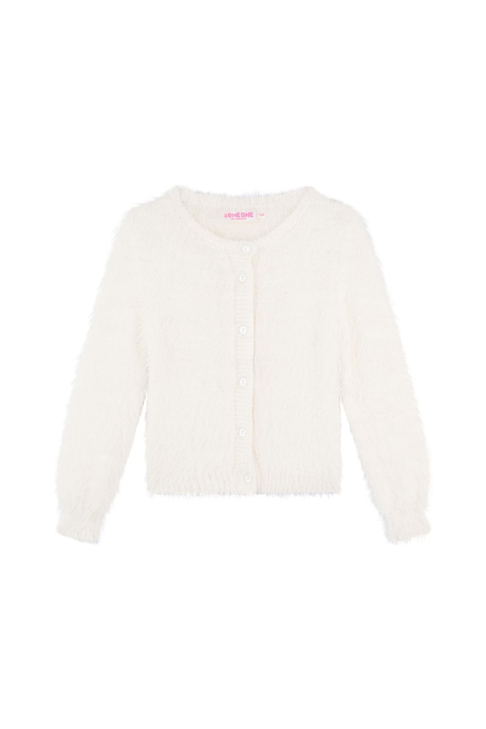 HAILEY-SG-15- I – Someone meisjes cardigan ecru fluffy
