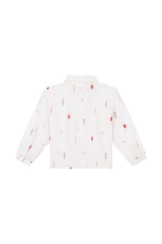 MAGALI-SG-22-O – Someone meisjes blouse ecru met print
