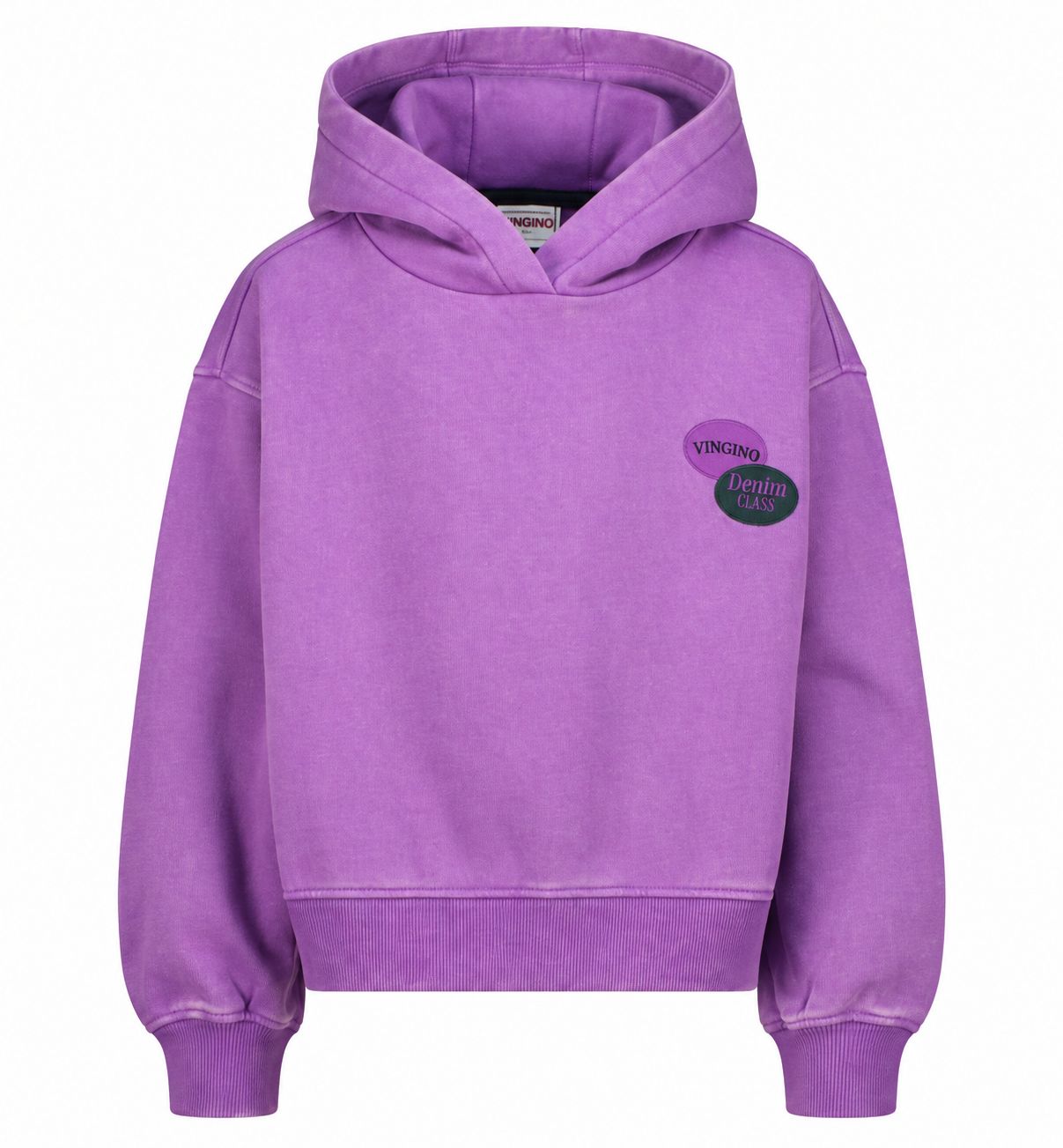 Noralie- Vingino Meisjes Hoodie Denim Class – Paars