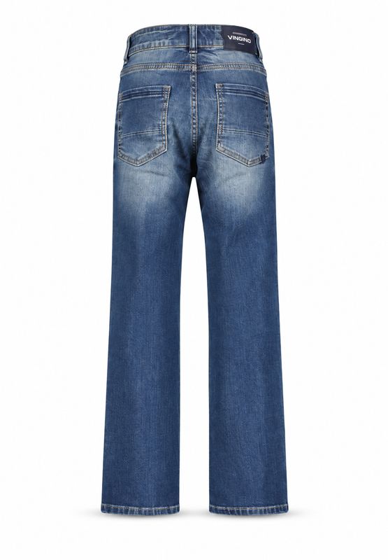 Gustavo - Vingino wide leg jeans donkerblauw
