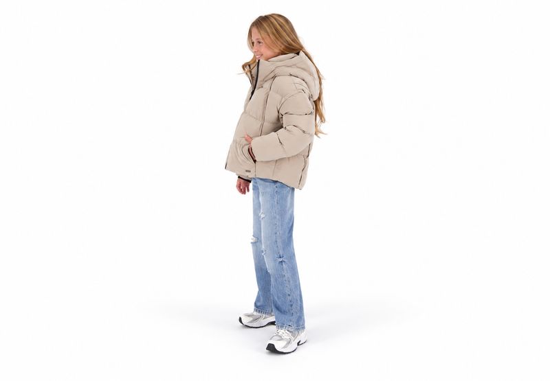 Malin - Vingino Gewatteerde Winterjas Beige