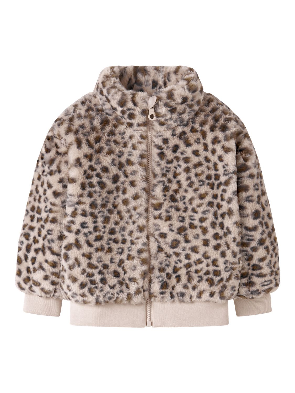 13241681 NAME IT Meisjes Teddy Vest Luipaardprint
