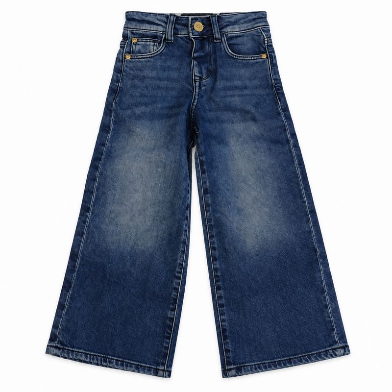 CITA 420288– Vingino Meisjes Wide Leg Jeans Donkerblauw – Smalle Taille