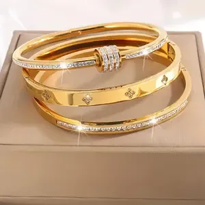 Stainless Steel Multi-combination Fashion Statement Bracelet Suitable For Men And Women