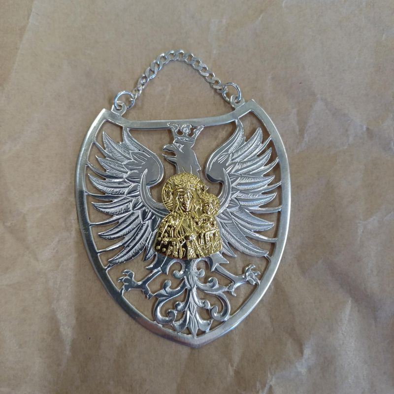 Ryngraf orzeł i Matka Boża Częstochowska