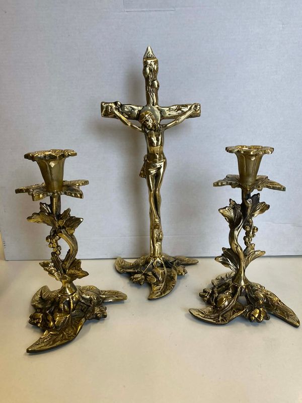 Zestaw kolędowy mosiężny