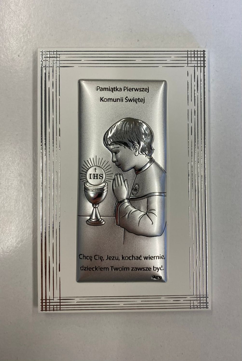 Pamiątka I Komunii Świętej panel chłopiec