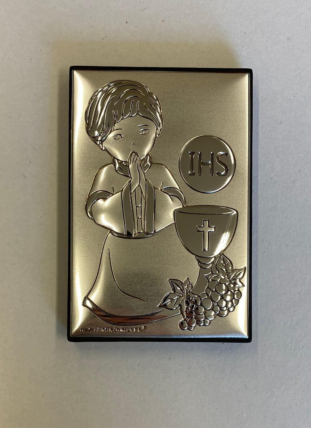 Pamiątka I Komunii Świętej chłopiec