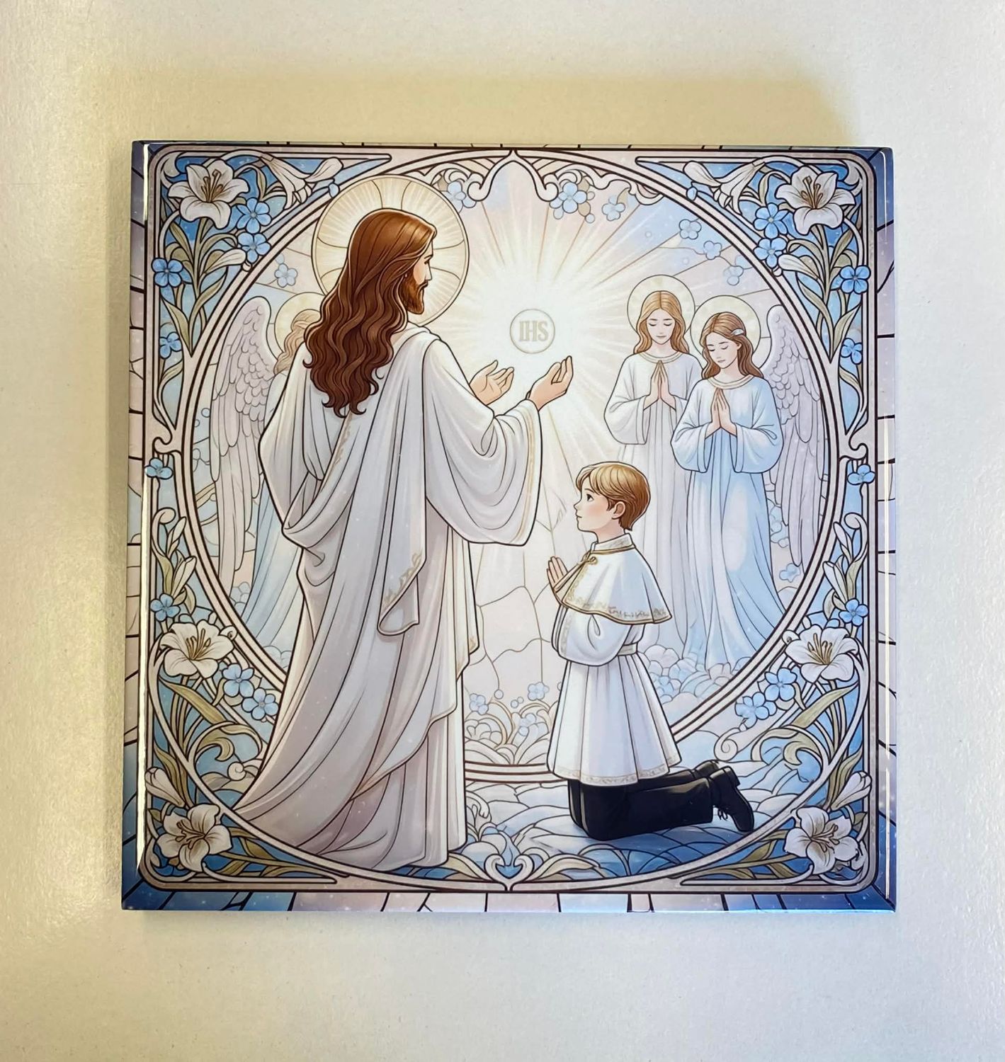 Pamiątka Pierwszej Komunii chłopiec