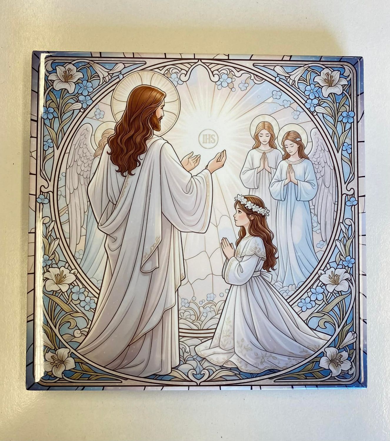 Pamiątka Pierwszej Komunii dziewczynka