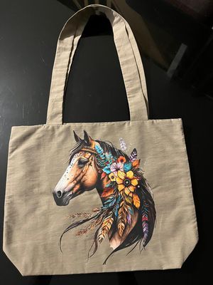 Sac en tissu cheval bohème